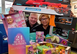 Mark and Jayne Kettle, owners of EAC Telford, are helping with the Salvation Army present appeal