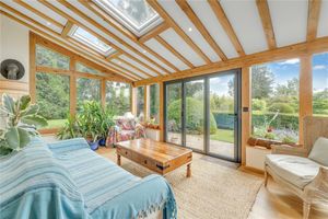 Garden room at the farmhouse, picture: Rightmove and Balfours