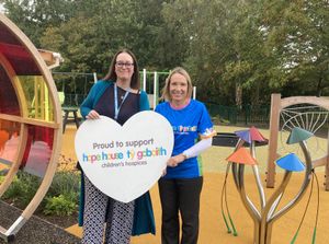 House Fundraising Manager, Catrin Dowdeswell (left) with North Shropshire MP, Helen Morgan