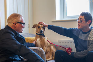 West Midlands Mayor Richard Parker Mayor with social rent tenant David Hopper. PIC: West Midlands Combined Authority