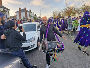 There were plenty of bhangra drums being played