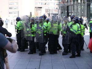 Supporting image for story: Police officers injured in Plymouth as violence continues for seventh day