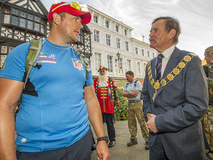Supporting image for story: In pictures: Special Shrewsbury welcome for wounded veterans