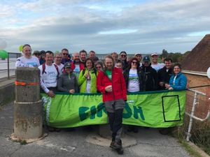 Supporting image for story: Cancer patient completes trek along River Severn
