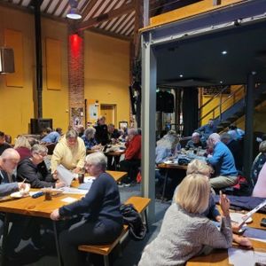 Teams enjoying the Mayor's quiz at Ludlow Brewery