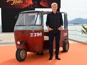 Supporting image for story: Harrison Ford poses at Cannes ahead of world premiere for new Indiana Jones film