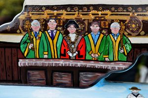 The 13th art trail statue is located in the grounds of Bridgnorth Castle