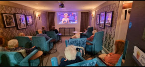 Residents at HC-One’s Lime Trees Care Home in cinema room