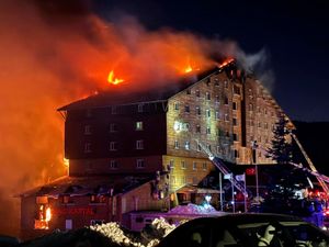 Supporting image for story: Turkey ski resort hotel fire kills at least 66 people and dozens more injured