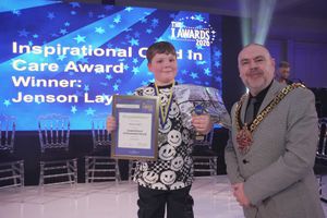 Jenson was presented with overall winner for the Inspirational Child in Care, after significant positive personal and academic achievements, by the Mayor of Wolverhampton, Councillor Craig Collingswood.
