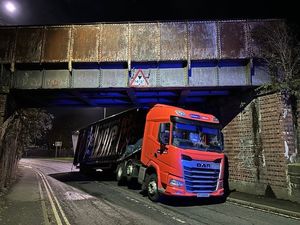 The incident, which took place on Saturday (November 8) evening, occurred at the Cambrian Railway bridge and closed Whittington Road for several hours. Photo: West Mercia Police