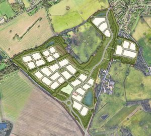 Codsall site plan for 550 new homes. Credit: Marrons. With permission for all LDRS partners
