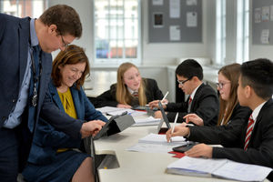 Kathy Crewe-Read at iPad-friendly Wolverhampton Grammar School