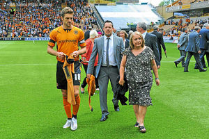 Tribute – Sam Ricketts with Waggy's partner Val Williams