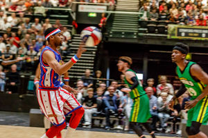 The Harlem Globetrotters in Birmingham. Credit: Chris Bowley