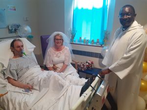 Supporting image for story: Terminally-ill cancer patient marries partner of 33 years on Walsall Manor ward