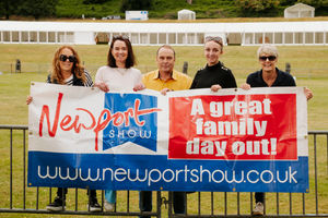 Newport Show 2024 at Chetwynd Deer Park. In Picture Gina Maher, Emma Haselwood, Duncan Gunn-Russell, Megan Gunn-Russell, and Sally Wester