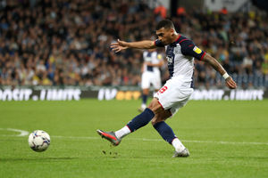 Karlan Grant of West Bromwich Albion scores a goal to make it 1-1 (Photo by Adam Fradgley/West Bromwich Albion FC via Getty Images).