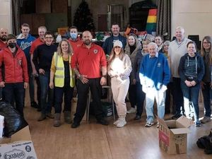 Supporting image for story: Bridgnorth residents pitch in for Ukraine with hundreds of boxes packed