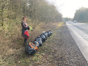 Supporting image for story: Ludlow's real life Wombles on the clean up campaign trail