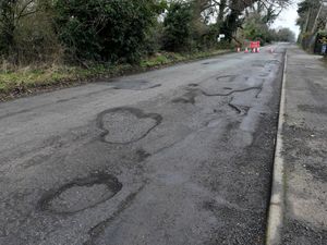Supporting image for story: 'More craters than the moon': Is this road near Wolverhampton the most potholed in Britain?