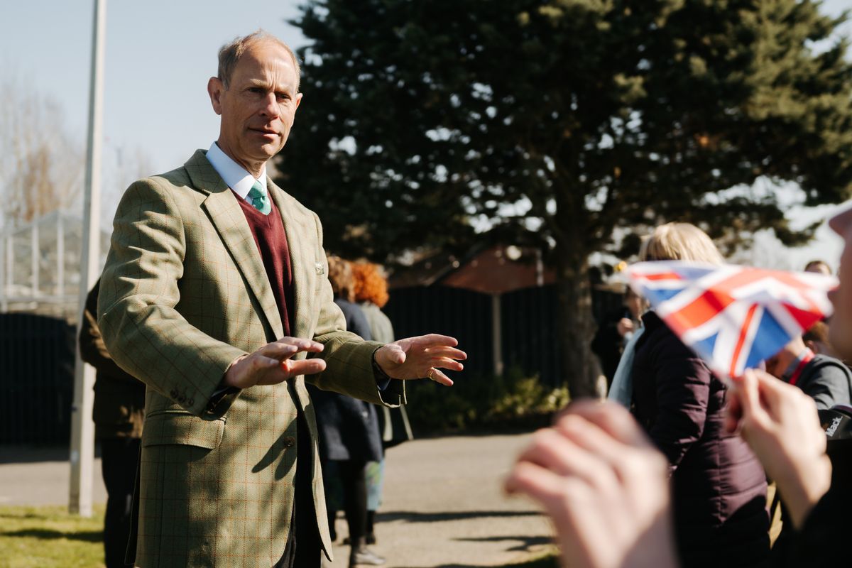 Duke of Edinburgh makes flying visit to Wolverhampton school