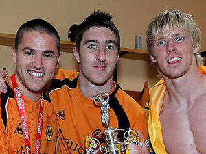 Supporting image for story: Wolves players celebrate title triumph