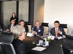 The two powerhouses talk trade