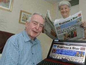 Supporting image for story: Couple give desktop Express & Star thumbs-up