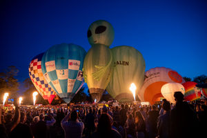 Oswestry's Balloon Festival returned over the weekend. Picture: Graham Mitchell.