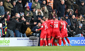 Alex Penny's first-half goal looked set to take Harriers to the fifth round for 70 minutes