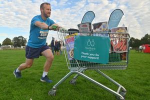 Running for Food Bank Plus: Oliver Dunk from Shrewsbury.