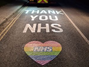 Supporting image for story: Extra colourful NHS thank you drawn near Shropshire's six hospitals