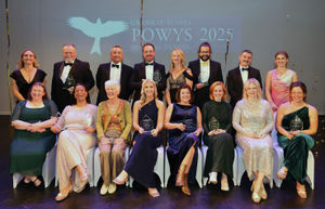 The winners at the Powys Business Awards.