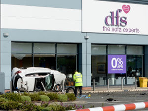 Supporting image for story: Two men to be sentenced for dangerous driving after car smashed into Cannock DFS store