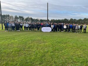 Golfers at The Mount Golf Club who raised £1,400 for the JW Hunt Cup charity