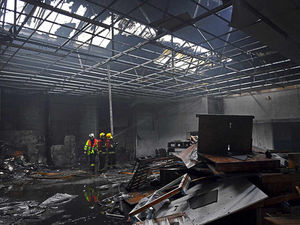 Supporting image for story: Smethwick factory destroyed in arson attack
