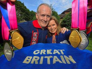 Supporting image for story: Shifnal swimming couple make waves