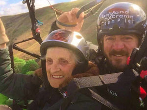 Supporting image for story: Is it a bird? Is it a plane? No, it's Ludlow's very own supernan