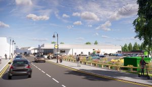 An artist's impression of the proposed new Lidl store in Bilston High Street. Pic: Whittam Cox Architects. Permission for reuse for all LDRS partners.