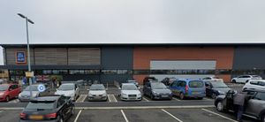 The Aldi supermarket in Maxfield Drive, Shrewsbury, is to have solar panels fitted onto its roof. Picture: Google