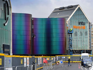 Supporting image for story: Panelling work progressing at Merry Hill Shopping Centre