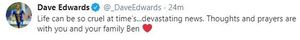 Dave Edwards' tweet