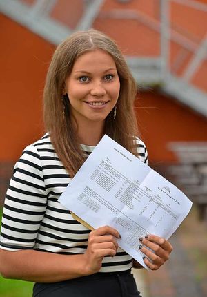 New College, Wellington, - Carys Allen, 18, from Shawbirch, with 2A* 1A