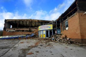 The remains of the building on December 27 2013