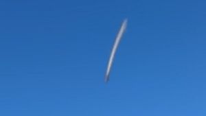 It wasn’t until Andrew reviewed the footage from their walk in the Malvern Hills that he noticed the strange object.