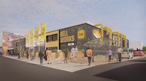 Entrance to the venue from Bell Street