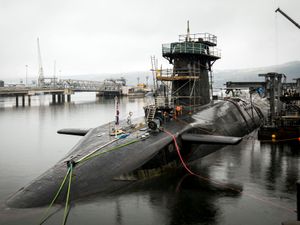 Supporting image for story: Iranian man and Romanian woman charged after submarine base incident