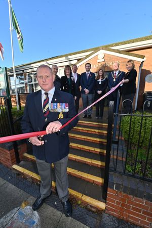 Andy Turley officially opens the Christopher Turley Armed Forces Hub in Dawley, Telford that is named after his father