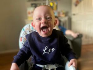 Supporting image for story: Baby born 10 weeks early to mother with Covid now aged one and walking